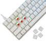 White Shark TASTATURA GK-004212 SHINOBI-2 Bijela/HR - RED SW.