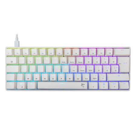 White Shark TASTATURA GK-004212 SHINOBI-2 Bijela/HR - RED SW.