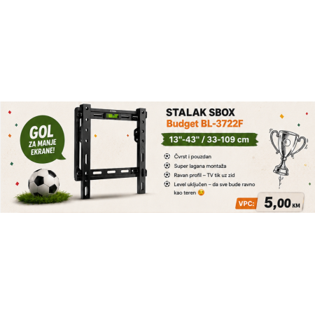 SBOX STALAK Budget BL-3722F (13-43"/45kg/200x200)