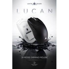 White Shark MIŠ WGM-5022 LUCAN / 12.000 DPI - Bijeli / Wireless