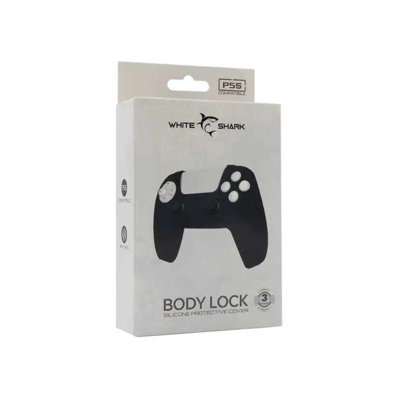 White Shark PS5 SILICONE CASE PS5-541 BODY LOCK Crni slika 3