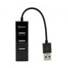 SBOX USB HUB H-204 - USB-2.0 4 Port Crni
