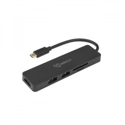 SBOX ADAPTER USB TYPE C-HDMI/USB-3.0/SD/TF 5u1