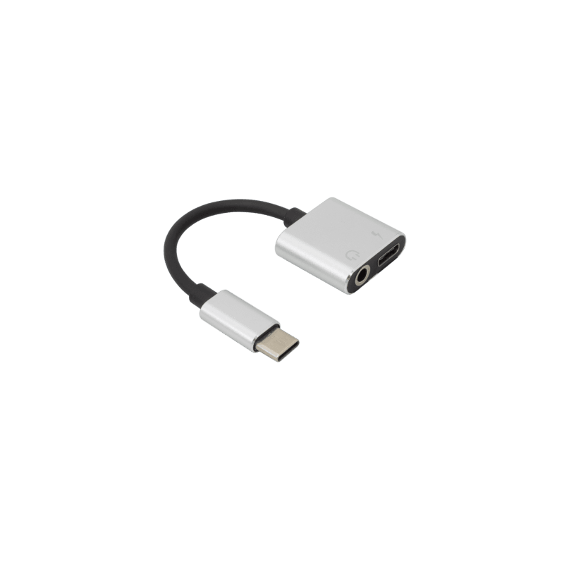 SBOX ADAPTER USB TYPE-C - TYPE-C + 3.5 mm