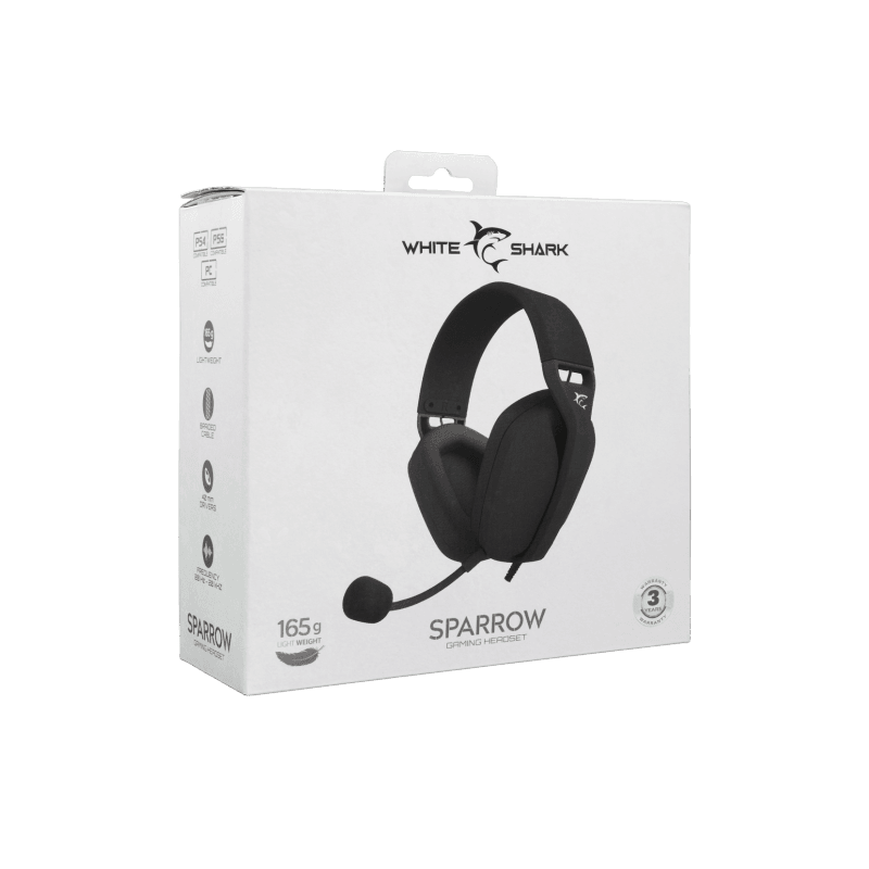 White Shark SLUŠALICE GH-2443 SPARROW Crne slika 8