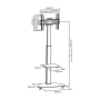 SBOX STALAK PODNI FS-500 (37-70"/40kg/600x400)