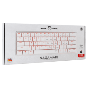 White Shark TASTATURA GK-006212 NAGAMAKI Bijela-Mehanička/ HR - RED SW.