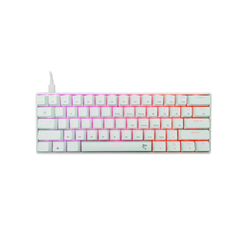 White Shark TASTATURA GK-004211 SHINOBI-2 Bijela - Mehanicka / US - RED SW.