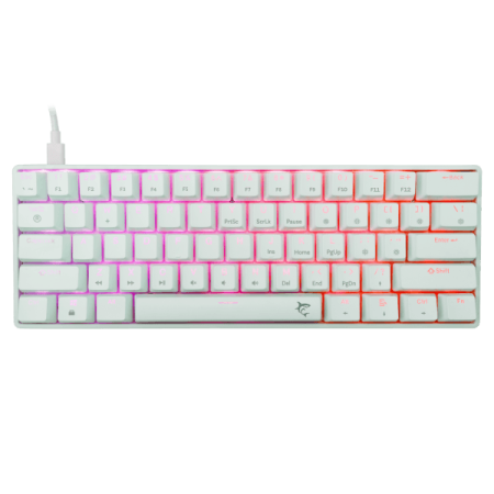 White Shark TASTATURA GK-004211 SHINOBI-2 Bijela - Mehanicka / US - RED SW.